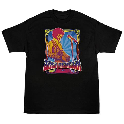 Jimi Hendrix Psychadelic Poster T-Shirt